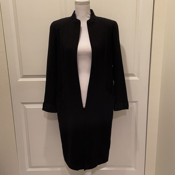 Marisa Minicucci Black Long Sleeve Zip Up Dress - Picture 11 of 16